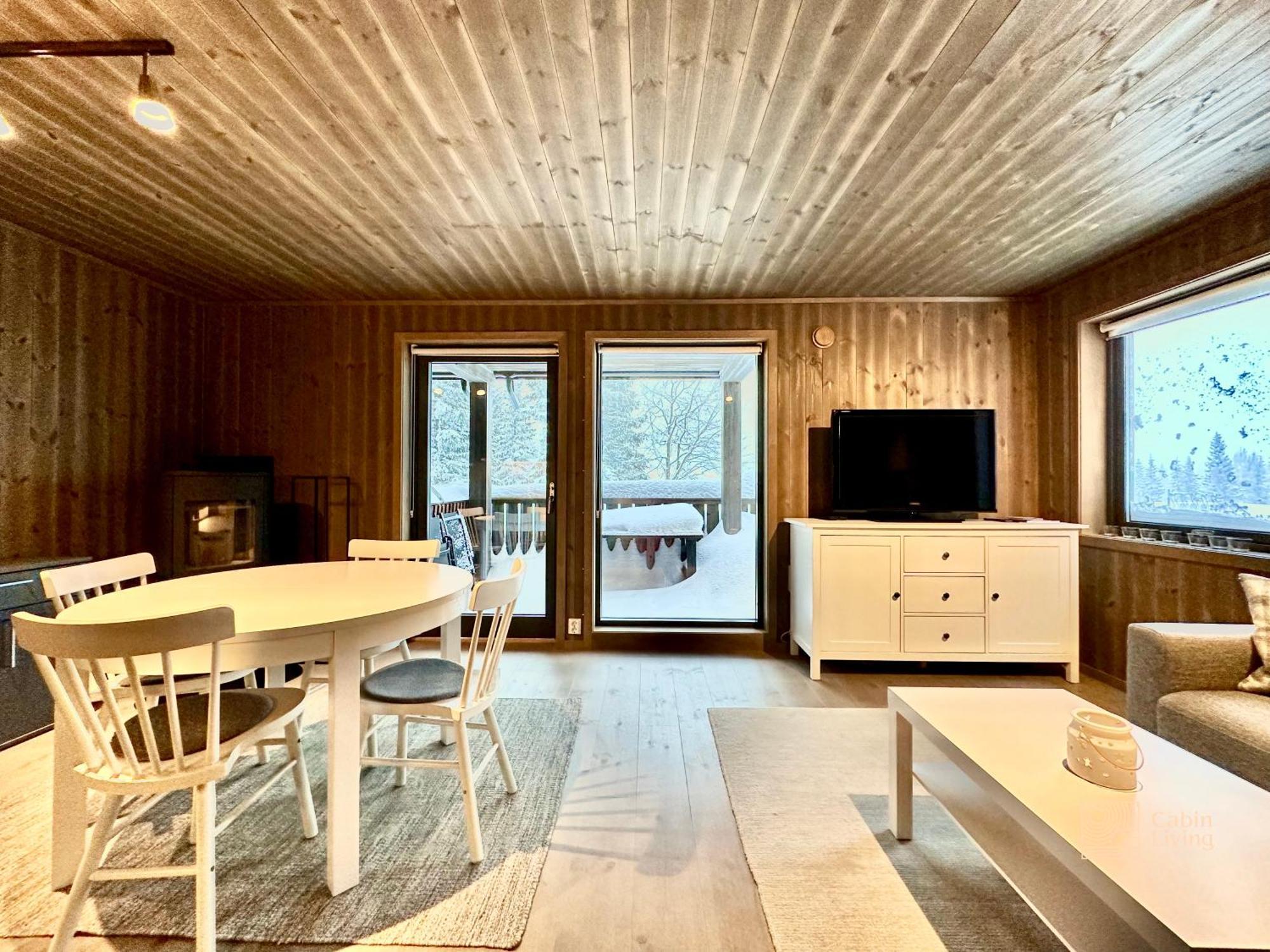 Modern Ski-In Out Apartment At Sjusjoen Exteriér fotografie